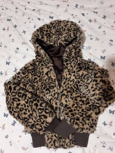 Tiger print wool jacket