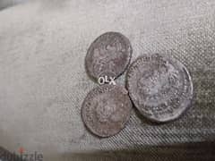 Set  three Silver Billion Roman coins Emperor Valerian& son Gallienuis 0