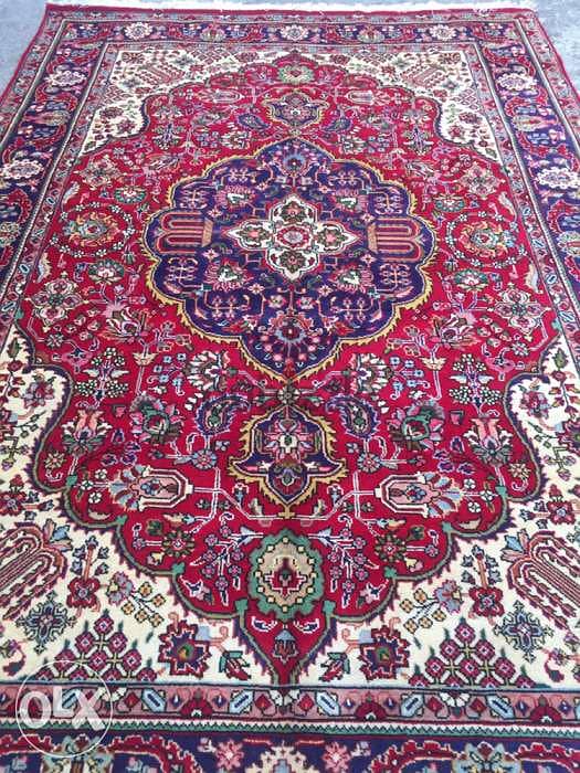 سجاد عجمي . شغل يدوي صوف تبربز. persian carpet. Hand made 3