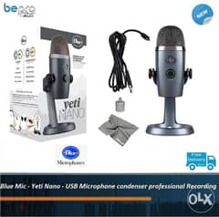 Blue Mic Yeti Nano Microphone condenser professional Recording 0