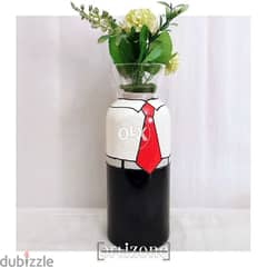 Handpainted Bottle With Multiple Use