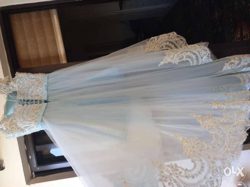 Baby blue dress for weddings and events 4