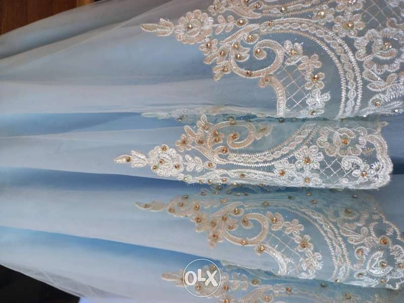 Baby blue dress for weddings and events 7