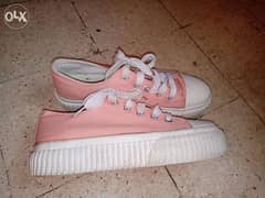 Pink sneakers size 37
