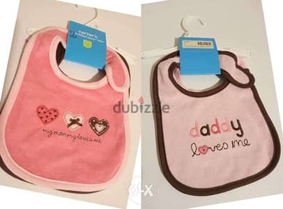 NEW Carter's 2 bibs each one for 5$ or both for 7$