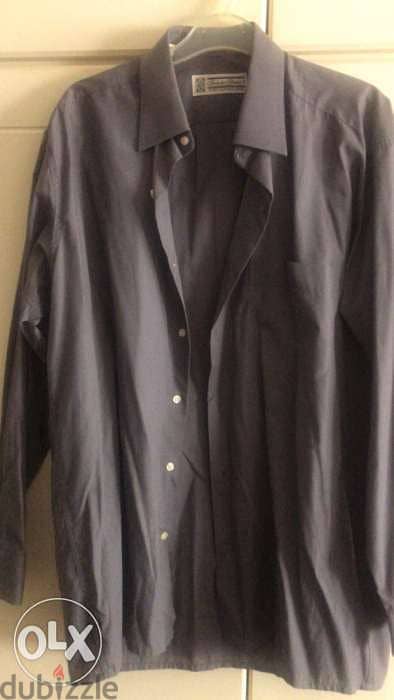 chemise gris size L man shirt