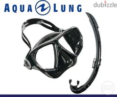 Aqualung Diving Mask and snorkel setناضور و نفس للغطس