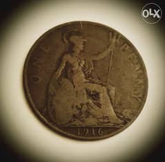 One Penny 1916 GB 0