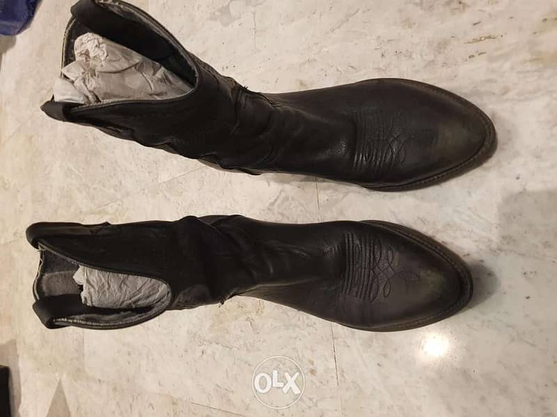 Leather boots size 38 2