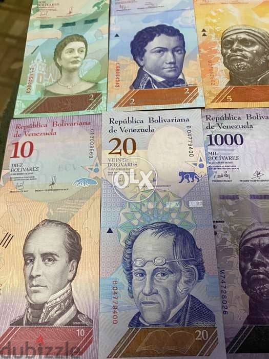 مجموعة عملة عملات فنزويلا انسر من اجمل العملات ٨ قطع 3