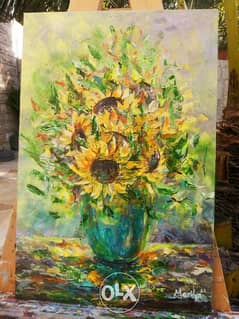 Sunflowers painting 0