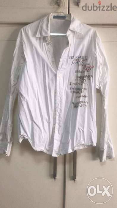 chemise blanche size L man shirt