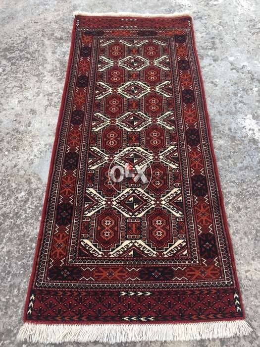 سجادة عجمية. شغل يدوي صوف بخارى200/85. Persian Carpet. Hand made 5
