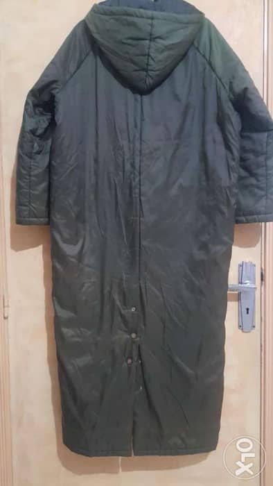 Beat military green puffer impetmeable padded long oversized coat M/L 2