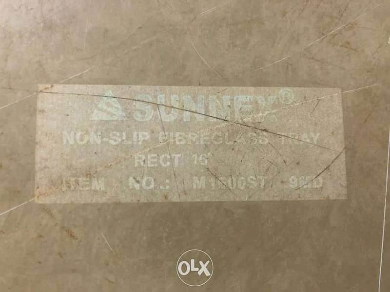 SUNNEX Non Slip Fibreglass Round Bar Tray 40.5cm/16" صينية مطعم 2