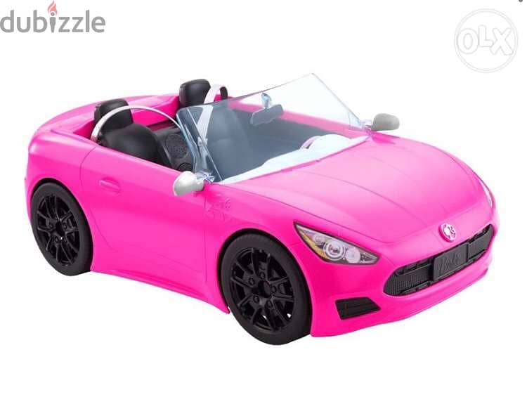 Barbie Pink Convertible 2-Seater Vehicle with Rolling Wheels 1