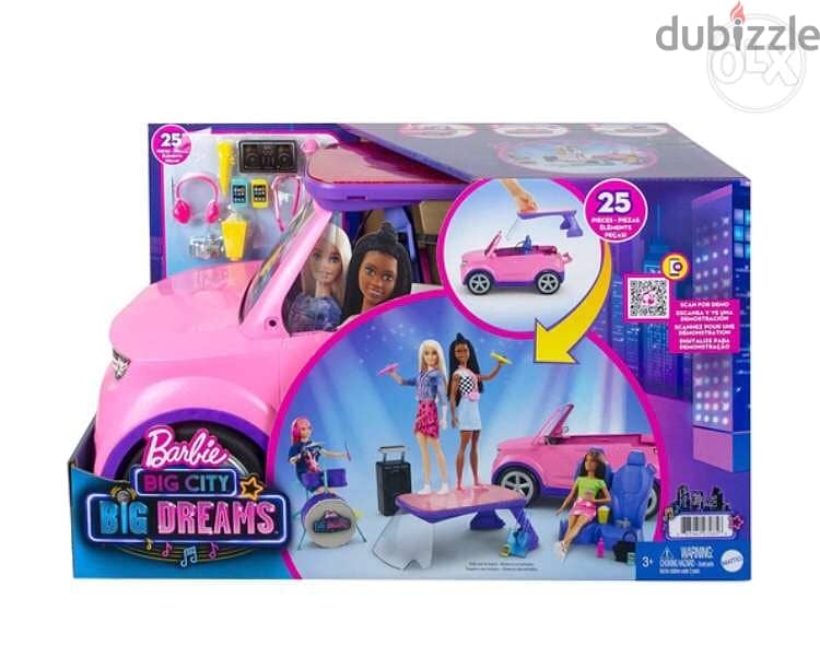 Barbie: Big City, Big Dreams Transforming Vehicle Playset 0