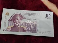 Haiti central America Banknote Memorial 200 years of Independence