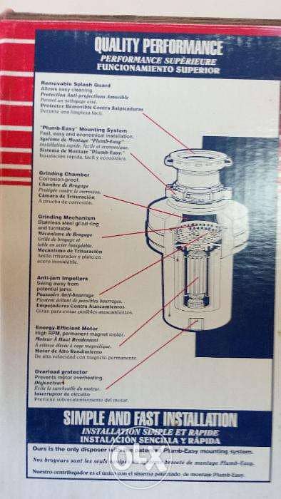 Whirlaway Garbage Disposal MADE IN USA Unit Band New Open Box 5