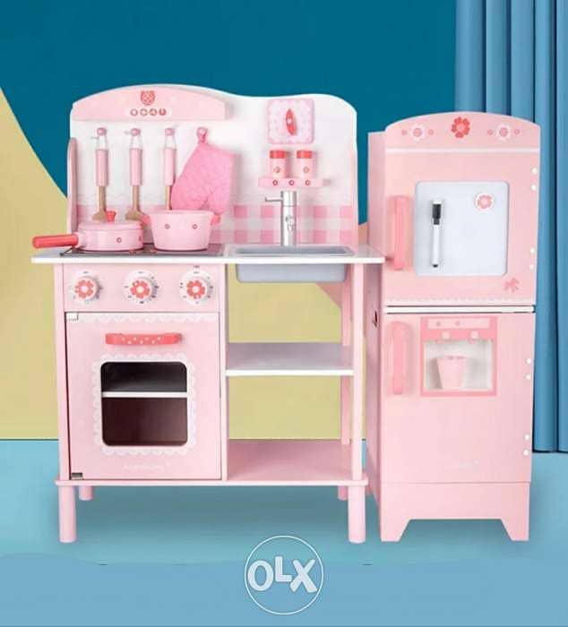 Kids Wood Kitchen مطبخ خشب للأطفال 1