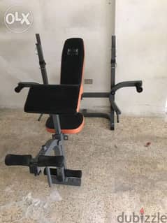 body sculpture bench adjustable rack with legs and biceps like new 0