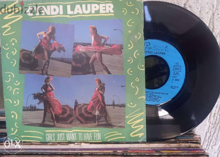 Cyndi Lauper - Girls just want to have fun - record disk 0