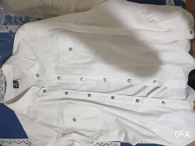 Versace white shirt chemise