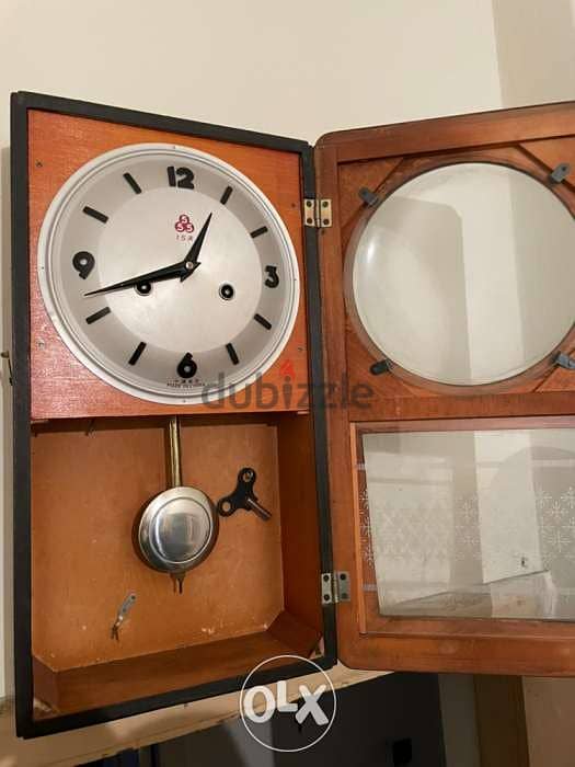 555 Grandfather Antique Wall Clock 1