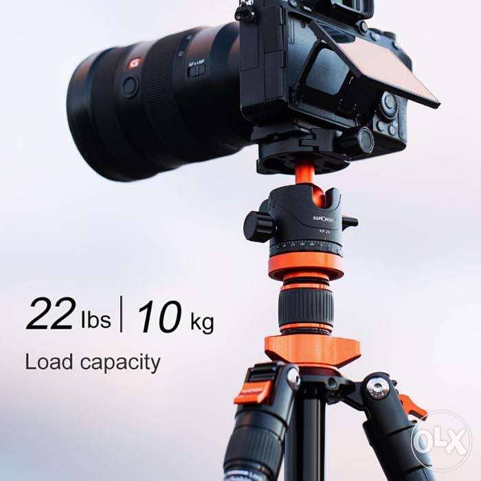 K&F Camera Tripod 10kg Load Flexible Travel Tripod 1.7m 1