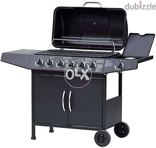 Barbecue grill , 6 burners with side burner 1