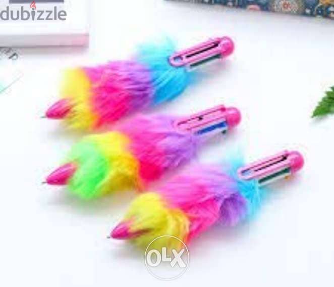 Beautiful rainbow colors fur pen 2