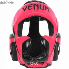 Venum Elite Headgear-Black/red