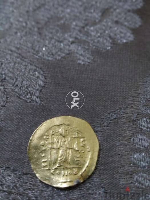 Ancient Gold Roman Eastern Byzantine Coin King Tiberuis year 582 AD 1