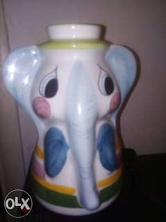 Ceramic elephant moneykeeper made in italy