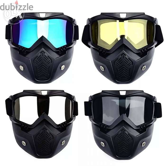 Face mask with goggles for skiing & snowboarding 1