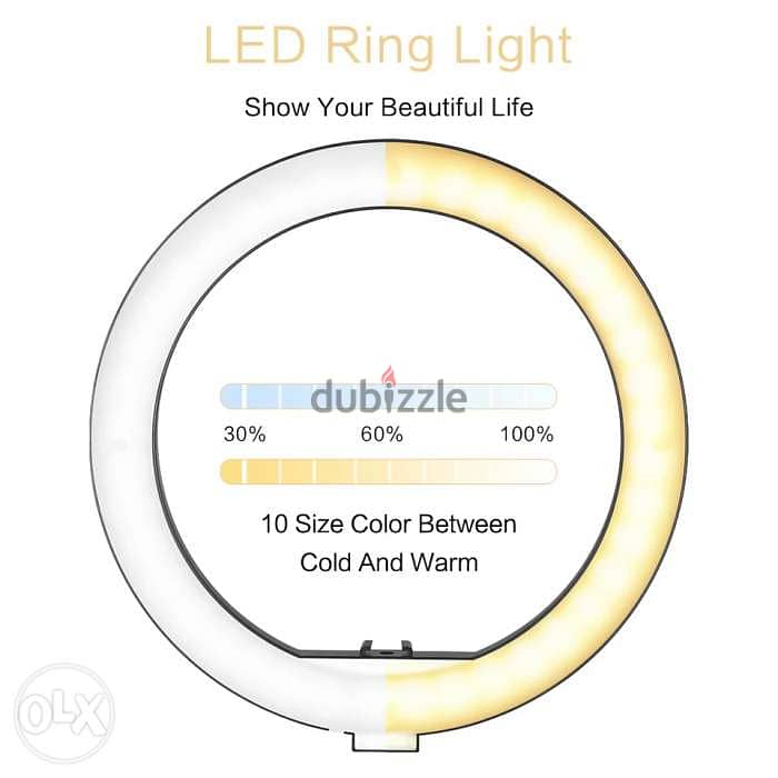 Bluetooth 10inch LED Ring Light Photography Ringlight Ring with Tripod 1