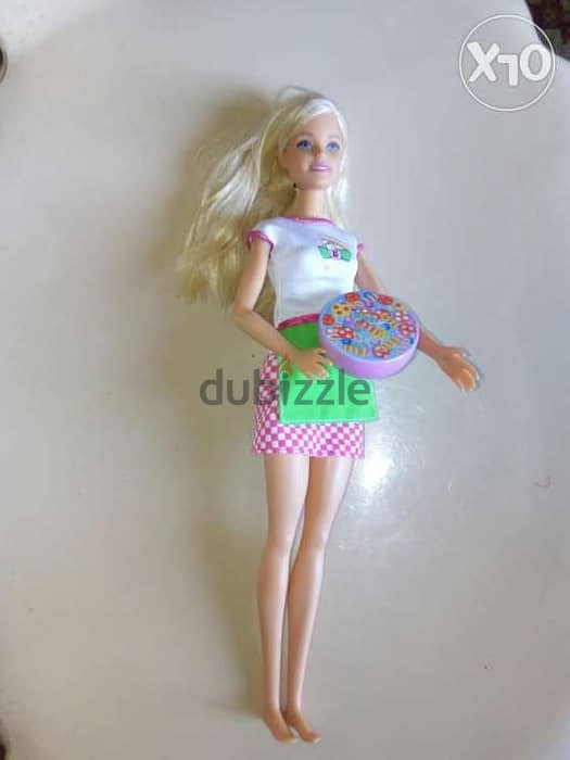 Barbie I CAN BE A PIZZA SHEF as new Mattel doll 2020 +PLAY DOH box=15$ 1