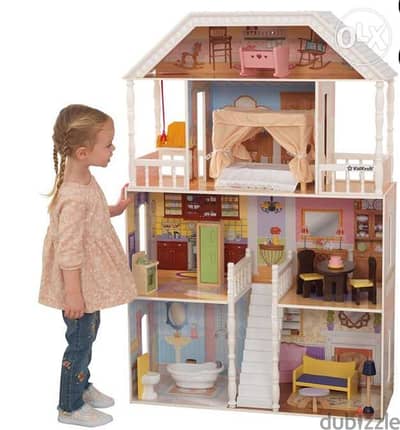 KidKraft Savannah Wooden Dollhouse, Over 4 Feet Tall with Porch Swing