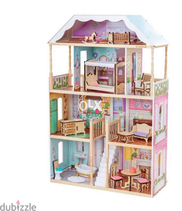 KidKraft Charlotte Classic Wooden Dollhouse with 14 Accessories 0