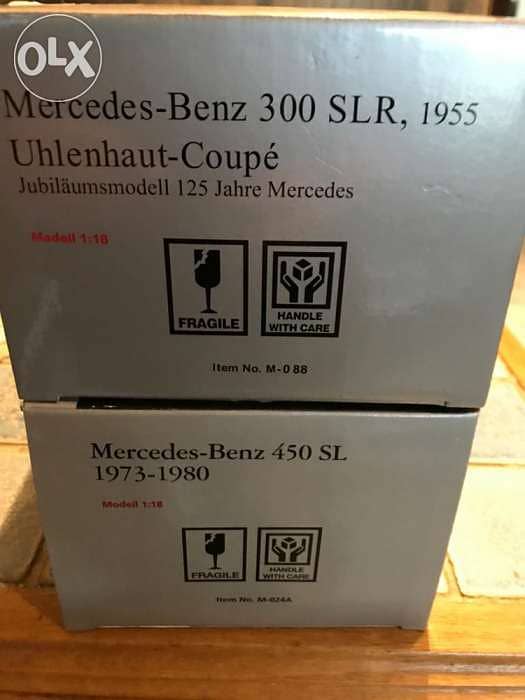 1/18 diecast cmc Mercedes 300SLR Uhlenhaut SEALED Blue or Red interior 3