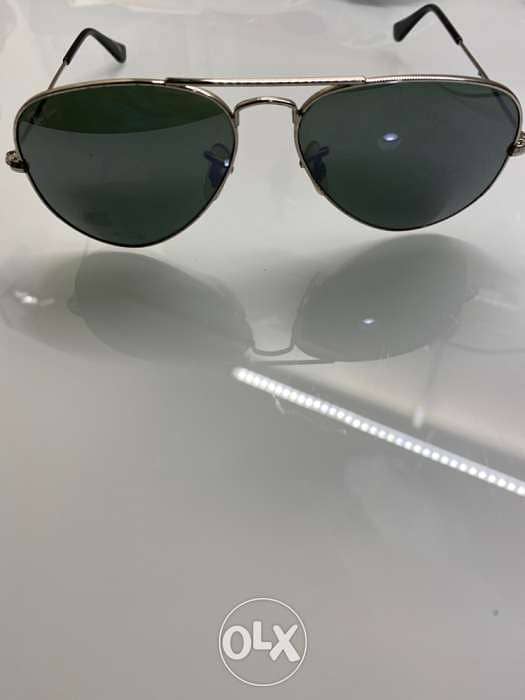 rayban aviator silver sunglasses 0