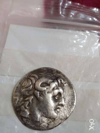 Ancient Greek Silver Coin Tetradrachm Lysimachus King year 294 BC