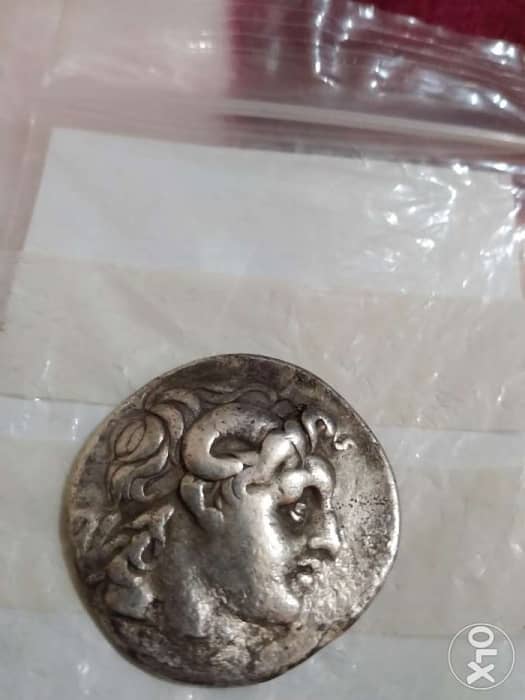 Ancient Greek Silver Coin Tetradrachm Lysimachus King year 294 BC 0