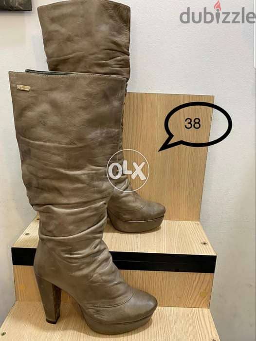 Beige bottines size 38 0