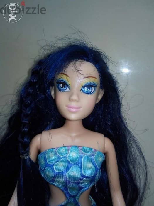 Barbie FAIRYTOPIA long dark blue hair as new doll unflex legs style=16 2