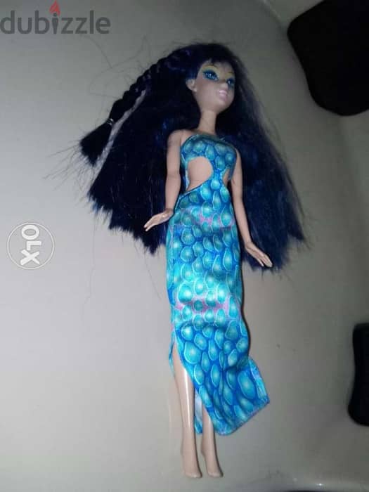 Barbie FAIRYTOPIA long dark blue hair as new doll unflex legs style=16 5