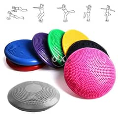 Yoga Balance Disc Inflatable Stability Wobble Cushion 0