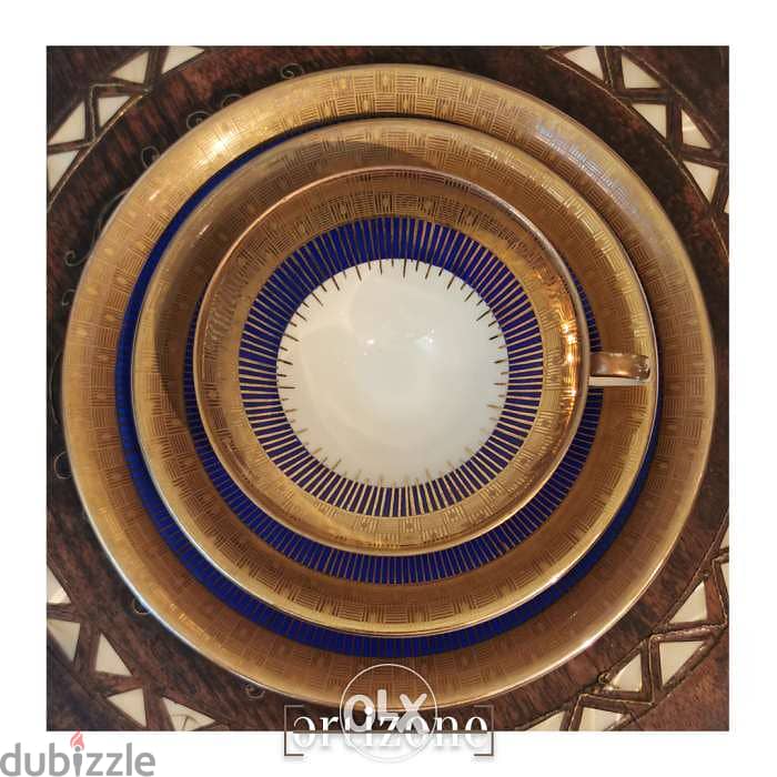 Bavaria Porcelain Trio Tea Cup, Saucer & Dessert Plate 3