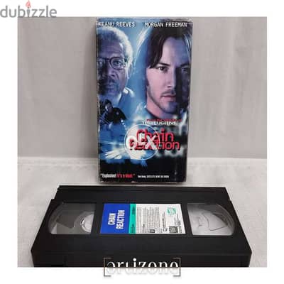 Chain Reaction Vedio Tape (VHS, 1996) KEANU REEVES & MORGAN FREEMAN.