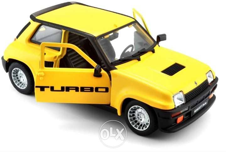 Renault Turbo 2 diecast car model 1:24 2